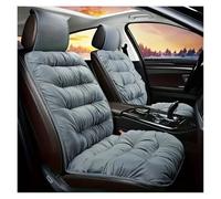 Ggwqoops Luxury Plush Car Seat Cushion - 1pc Thick Warm Front Single Seat Cover With Backrest Universal Fit Easy-Care Comfortable Winter Car Seat Covers(Grey)