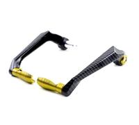 Ggwqoops Motorcycle Hand Guards 3D Engraving Universal 7/8" Handlebar Protectors for Motorcycle Scooter Mountain Bikes Brake Lever Guard CNC Aluminium Hand Guards Motorcycle(Golden)