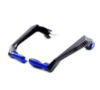 Ggwqoops Motorcycle Hand Guards 3D Engraving Universal 7/8" Handlebar Protectors for Motorcycle Scooter Mountain Bikes Brake Lever Guard CNC Aluminium Hand Guards Motorcycle(Blue)