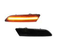 Ggwqoops Rear Reflector Bumper Light For Chrysler For Crossfire 2004-2008 4PCS LED Side Marker Light Bumper Front Amber Red Turn Signal Lights(2pc Front Amber9)