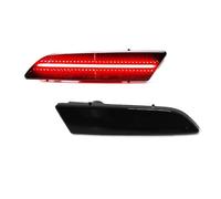 Ggwqoops Rear Reflector Bumper Light For Chrysler For Crossfire 2004-2008 4PCS LED Side Marker Light Bumper Front Amber Red Turn Signal Lights(2pc Rear Red Smoke2)