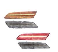 Ggwqoops Rear Reflector Bumper Light For Chrysler For Crossfire 2004-2008 4PCS LED Side Marker Light Bumper Front Amber Red Turn Signal Lights(4pc Front Rear8)