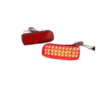 Ggwqoops Rear Reflector Bumper Light For Citroen C1 For C5 2004-2014 2X Red LED Rear Bumper Reflector Light 6340E6 6340E7(2pcs RED LENS)