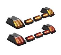 Ggwqoops Rear Reflector Bumper Light For Hummer H2 2003-2009 1 Set Car Roof Marker Lights Red Front Amber 25809312 16531442 15060525(10pc Amber Red)
