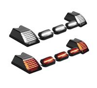 Ggwqoops Rear Reflector Bumper Light For Hummer H2 2003-2009 1 Set Car Roof Marker Lights Red Front Amber 25809312 16531442 15060525(10pc white Red7)
