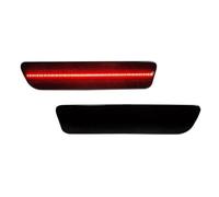 Ggwqoops Rear Reflector Bumper Light For Mustang 2005 2006 2007 2008 2009 LED Side Fender Marker Reflectors Parking Lamp Red Rear Lights(Smoked Lens Red)