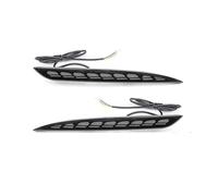 Ggwqoops Rear Reflector Bumper Light For Tesla For Model 3 Y 2017-2023 Auto Exterior Parts Rear Bumper LED Fog Lights Streamer Turn Signal Lamps Tail(Mod*el3 D*S Black)