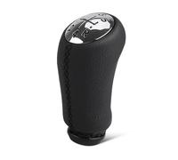 Ggwqoops Shift Lever Knob for Megana Gear Head Manual Shift Accessories Leather Lever Head Three Colors with Red White Black Car Gear Stick Knob(Black)
