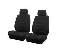 Ggwqoops Sports Universal Polyester Car Seat Cover Set Fit Most Plain Fabric Bicolor Stylish Accessories Seat Protector Car Seat Covers(Type C Black 2 Seat)
