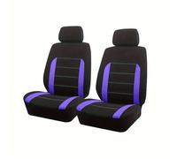 Ggwqoops Sports Universal Polyester Car Seat Cover Set Fit Most Plain Fabric Bicolor Stylish Accessories Seat Protector Car Seat Covers(Type C Purple 2 Seat)