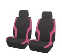 Ggwqoops Sports Universal Polyester Car Seat Cover Set Fit Most Plain Fabric Bicolor Stylish Accessories Seat Protector Car Seat Covers(TypeB Pink 2 Seat)
