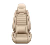 Ggwqoops Universal All Inclusive Car Leather Seat Cover For Hyundai For Ix35 For Santa For Tucson For Elantra For Accent Auto Accessories Car Seat Covers(Beige Pillow)