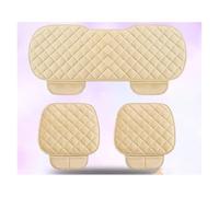 Ggwqoops Universal Anti-slip Warm Winter SUV Car Seat Cover Cushion Front Rear Flax Cushion Breathable Protector Mat Pad Accessories Car Seat Covers(Beige color)
