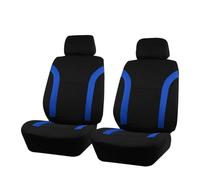 Ggwqoops Universal Breathable Car Seat Covers Air Mesh Fabric Splicing With Polyester Fabric Fit For Most Suv Accessories Interior Car Seat Covers(Blue 2 front seat)