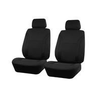 Ggwqoops Universal Breathable Car Seat Covers Air Mesh Fabric Splicing With Polyester Fabric Fit For Most Suv Accessories Interior Car Seat Covers(Black 2 front seat)