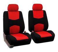 Ggwqoops Universal Car Seat Cover Fit For Most Cars SUV Truck Van Accessories Interior With Airbag Compatible Seat Cover Car Seat Covers(Red 2F)