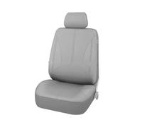 Ggwqoops Universal Car Seat Cover Protector PU Leather Auto Accessories Mats Interior Parts Cushion For SUV Sedan Hatchback Car Seat Covers(Front 1 Set-Gray)