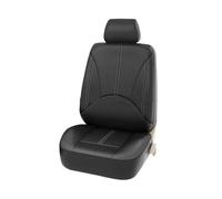 Ggwqoops Universal Car Seat Cover Protector PU Leather Auto Accessories Mats Interior Parts Cushion For SUV Sedan Hatchback Car Seat Covers(Front 1 Set-Black)