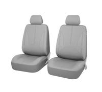 Ggwqoops Universal Car Seat Cover Protector PU Leather Auto Accessories Mats Interior Parts Cushion For SUV Sedan Hatchback Car Seat Covers(Front 2 Set-Gray)