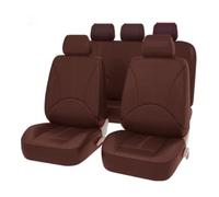 Ggwqoops Universal Car Seat Cushion Protection PU Leather Seat Cover Pad Comfortable Auto Chair Mat Four Seasons Interior Accessories Car Seat Covers(Red 9 sets)