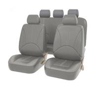 Ggwqoops Universal Car Seat Cushion Protection PU Leather Seat Cover Pad Comfortable Auto Chair Mat Four Seasons Interior Accessories Car Seat Covers(Grey 9 sets)