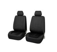 Ggwqoops Universal Car Seat Cushion Protection PU Leather Seat Cover Pad Comfortable Auto Chair Mat Four Seasons Interior Accessories Car Seat Covers(Black 4 sets)