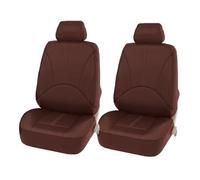 Ggwqoops Universal Car Seat Cushion Protection PU Leather Seat Cover Pad Comfortable Auto Chair Mat Four Seasons Interior Accessories Car Seat Covers(Red 4 sets)