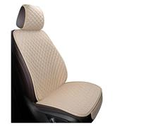 Ggwqoops Universal Flax Car Seat Cover Front Rear Cushion Comfortable Breathable Protector Mat Four Season Pad Auto Interior Accessories Car Seat Covers(Beige)