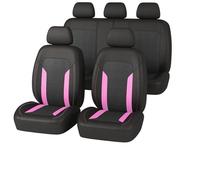 Ggwqoops Universal Mesh Car Seat Cover Set Voiture Accessories Interior Unisex Fit Most SUV Track Van With Zipper Airbag Compatible Car Seat Covers(Pink 5 seat set)