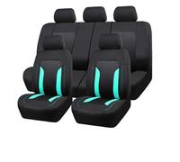 Ggwqoops Universal Mesh Car Seat Cover Set Voiture Accessories Interior Unisex Fit Most SUV Track Van With Zipper Airbag Compatible Car Seat Covers(Light Blue 5 seat)