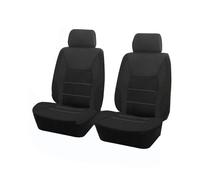 Ggwqoops Universal Polyester Car Seat Cover Set Fit Most Plain Fabric Bicolor Stylish Accessories Seat Protector Car Seat Covers(TypeB Black 2 Seat)