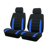 Ggwqoops Universal Polyester Fabric Car Seat Covers Fit For Most Cars Suv Truck Van Accessories Interior Airbag Compatible Car Seat Covers(Type B Blue 2 Front)