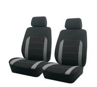 Ggwqoops Universal Polyester Fabric Car Seat Covers Fit For Most Cars Suv Truck Van Accessories Interior Airbag Compatible Car Seat Covers(Type B Gray 2 Front)