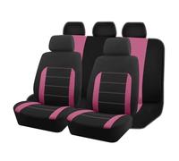 Ggwqoops Universal Size Fit For Most Suv Truck Van Accessories Interior Seat Covers For Car Full Set Car Seat Covers(Pink 5 seat)