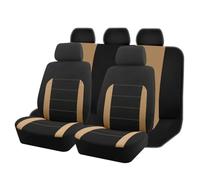 Ggwqoops Universal Size Fit For Most Suv Truck Van Accessories Interior Seat Covers For Car Full Set Car Seat Covers(Beige 5 seat)