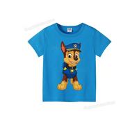 (GGXL 616, 160cm) Paw Patrols Kids T-shirt Children Clothing Boys Girls Clothes Cartoon Streetwear Shirts Kawaii Figure Chase Skye Print Tops