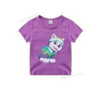 (GGXL 619, 110cm) Paw Patrols Kids T-shirt Children Clothing Boys Girls Clothes Cartoon Streetwear Shirts Kawaii Figure Chase Skye Print Tops