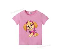 (GGXL 620, 120cm) Paw Patrols Kids T-shirt Children Clothing Boys Girls Clothes Cartoon Streetwear Shirts Kawaii Figure Chase Skye Print Tops