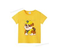(GGXL 621, 160cm) Paw Patrols Kids T-shirt Children Clothing Boys Girls Clothes Cartoon Streetwear Shirts Kawaii Figure Chase Skye Print Tops