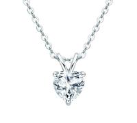 GGYTMQL 1 carat d color heart moissanite pendant necklace for women 925 sterling silver diamond wedding jewelry