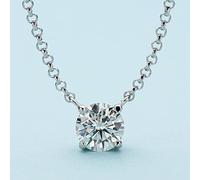 GGYTMQL 1 ct d vvs1 Round Diamond with moissanite Pendant Necklace for Women wed Engagement Gifts