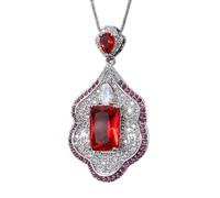 GGYTMQL 10 * 14mm ruby pendant necklace for women jewelry accessories ladies gift Made in China