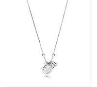 GGYTMQL 100% Charm Necklace Female Heart Valentine's Day Heart-Shaped Necklace Jewelry