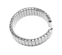 GGYTMQL 12 14 16 18 20 22mm Stainless Steel Elastic Strap Polished Band Metal Bracelet Watch