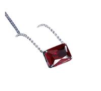 GGYTMQL 12 * 16mm ruby emerald paraiba tourmaline gemstone pendant women's necklace wedding jewelry gift Made in China