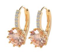 GGYTMQL 12 Style Optional Trendy Silver 925 Jewelry Gemstones Earrings For Women Short Style Ear Drops With 10mm Zircon Party