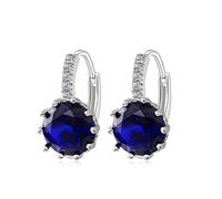 GGYTMQL 12 Style Optional Trendy Silver 925 Jewelry Gemstones Earrings For Women Short Style Ear Drops With 10mm Zircon Party