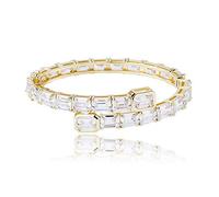 GGYTMQL 14K Gold Over S925 Emerald Cut Mossanite Jewelry, Hip-Hop Style Tennis Bracelet, Classic Brilliance Meets Contemporary Flair,Father's Day Gifts for Dad