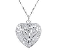 GGYTMQL 18 inch Hollow Heart Pendant Necklace for Woman Wedding Jewelry Gift