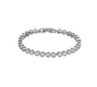 GGYTMQL 18K Gold Round Cut Moissanite Bracelet, Women's Link Bracelet, Fashion Gift for Her